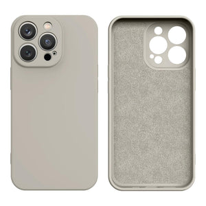 Premium Silicone Case Beige Ochranný Kryt pre iPhone 14 Pro Max