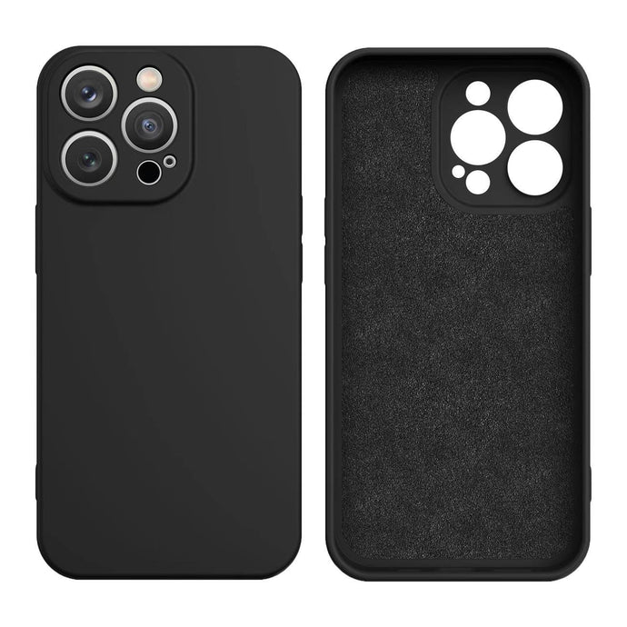 Premium Silicone Case Black Ochranný Kryt pre iPhone 16 Pro
