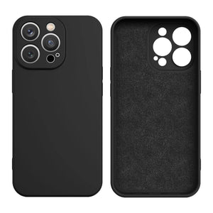 Premium Silicone Case Black Ochranný Kryt pre iPhone 13 Pro