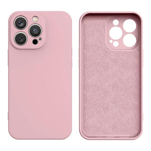 Premium Silicone Case Pink Ochranný Kryt pre iPhone 13 Pro