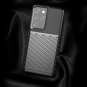 Thunder Case Black Ochranný Kryt pre Samsung Galaxy S22 Ultra