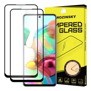 2Pack Full Glue Black Tvrdené sklo pre Samsung Galaxy A71