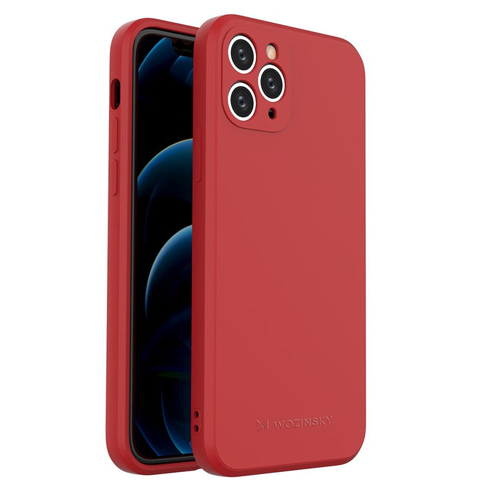 Flexible Color Case Red Ochranný Kryt pre iPhone 12 Pro Max
