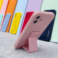 Načítať obrázok do zobrazovača galérie, Kickstand Case Silicone Pink Ochranný Kryt pre iPhone 11 Pro
