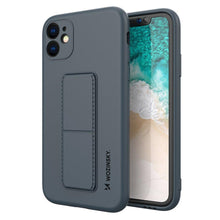 Načítať obrázok do zobrazovača galérie, Kickstand Case Silicone Navy-Blue Ochranný Kryt pre iPhone 12 Pro Max
