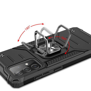Premium Ring Armor Black Ochranný Kryt pre Samsung Galaxy A52 / A52 5G / A52s