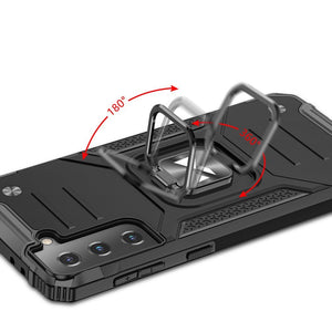 Premium Ring Armor Rugged Case Black pre Samsung Galaxy S21 FE