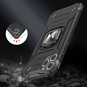 Premium Ring Armor Black Ochranný Kryt pre iPhone 13