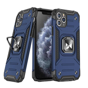 Premium Ring Armor Blue Ochranný Kryt pre iPhone 13
