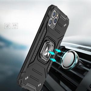 Premium Ring Armor Black Ochranný Kryt pre iPhone 13 Pro