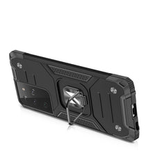Načítať obrázok do zobrazovača galérie, Premium Ring Armor Rugged Case Black pre Samsung Galaxy S22 Ultra
