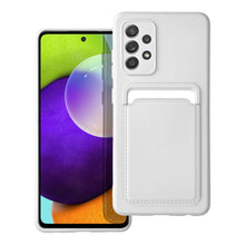 Načítať obrázok do zobrazovača galérie, Card Wallet Silicone White Case Ochranný Kryt pre Samsung Galaxy A52 / A52 5G / A52s
