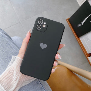 Valentine Heart Case Black Ochranný Kryt pre iPhone 13 Pro Max