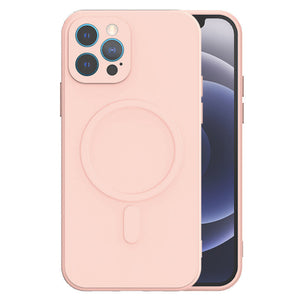 MagSafe Silicone Case Pink Ochranný Kryt pre iPhone 12 Pro
