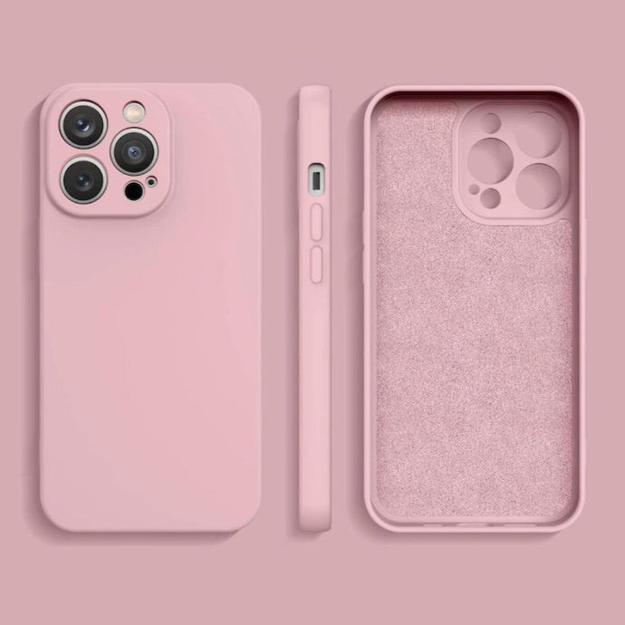 Premium Silicone Case Pink Ochranný Kryt pre iPhone 13 Pro Max