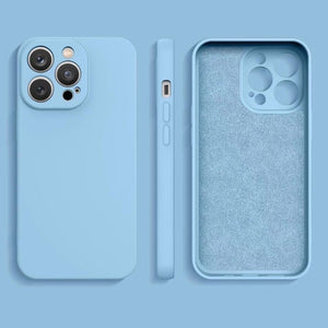 Premium Silicone Case Blue Ochranný Kryt pre iPhone 13 Pro