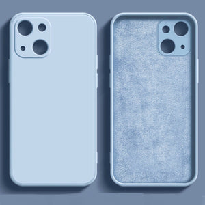 Premium Silicone Case Blue Ochranný Kryt pre iPhone 14