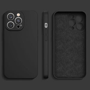 Premium Silicone Case Black Ochranný Kryt pre iPhone 13 Pro Max
