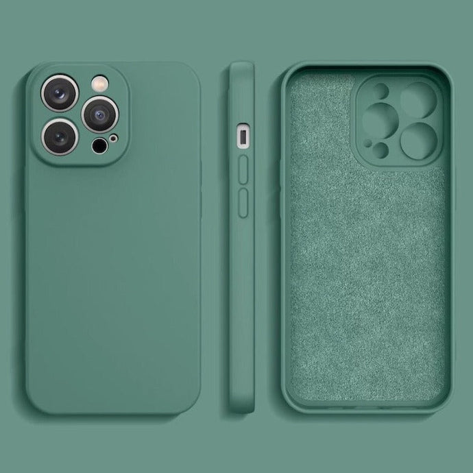 Premium Silicone Case Dark-Green Ochranný Kryt pre iPhone 14 Pro
