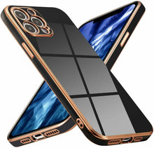 Načítať obrázok do zobrazovača galérie, Lighting Black-Gold Ochranný Kryt pre iPhone 12 Pro Max

